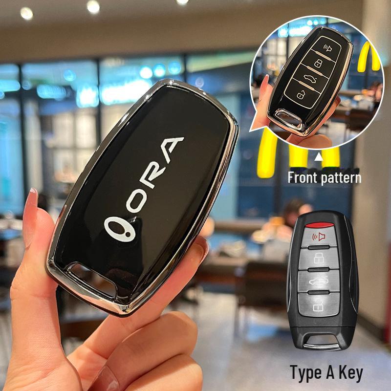 Чехол для ключа Black Cat для Great Wall Euler Good Cat, Lightning Cat, White Cat, Ballet Cat. Защитный чехол из ТПУ с пряжкой по всей поверхности. ORA A-type single key cover
Чехол для ключа Black Cat для Great Wall Euler Good Cat, Lightning Cat, White Cat, Ballet Cat. Защитный чехол из ТПУ с пряжкой по всей поверхности. ORA A-type single key cover