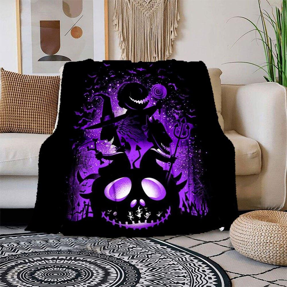 Nightmare Before Christmas Jack Skellington T-Shirt Halloween Purple ShirtBlanket Flannel Throw Blanket for Sofa, Bed, Travel, Camping, Office 100x150cm
Nightmare Before Christmas Jack Skellington T-Shirt Halloween Purple ShirtBlanket Flannel Throw Blanket for Sofa, Bed, Travel, Camping, Office 100x150cm