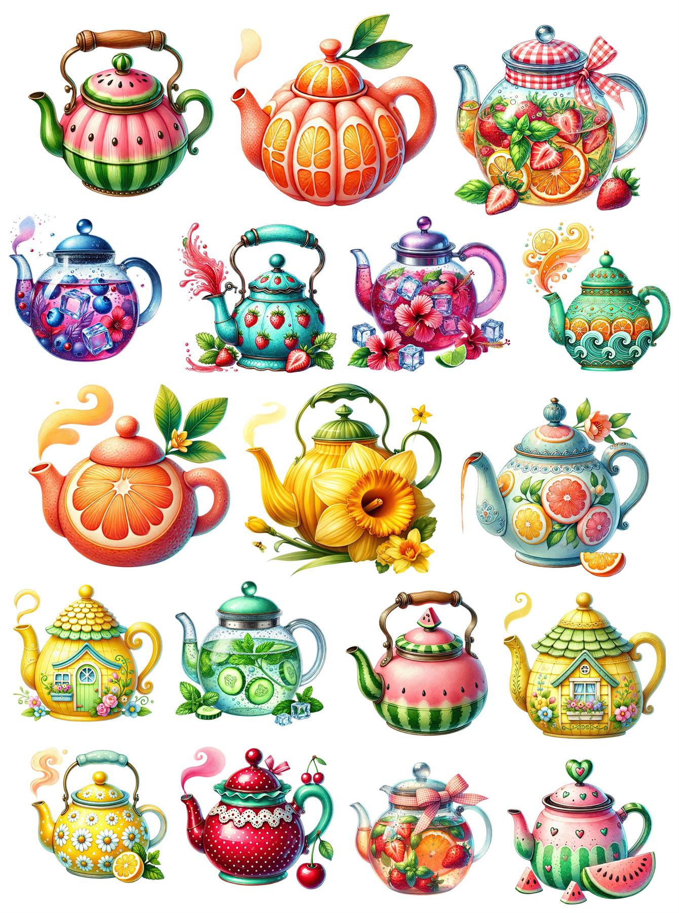 18pcs Creative Self-made Fruit Flower Tea Kettle Scrapbooking Stickers/decorative /DIY Craft Photo Albums Planner Stickers білий
18pcs Creative Self-made Fruit Flower Tea Kettle Scrapbooking Stickers/decorative /DIY Craft Photo Albums Planner Stickers білий