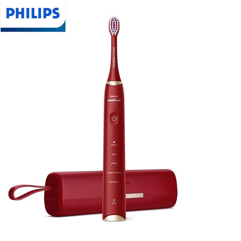 Philips S Series Sonic Electric Toothbrush with 5 Modes, Burgundy Red
Philips S Series Sonic Electric Toothbrush with 5 Modes, Burgundy Red