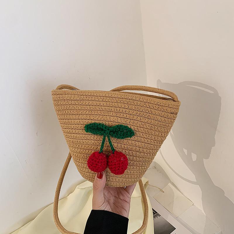 Weaving bag Cherry dumpling embroidery cotton and linen bag Straw bag Spring and summer popular bag Women s bag Grass woven bag хаки
Weaving bag Cherry dumpling embroidery cotton and linen bag Straw bag Spring and summer popular bag Women s bag Grass woven bag хаки