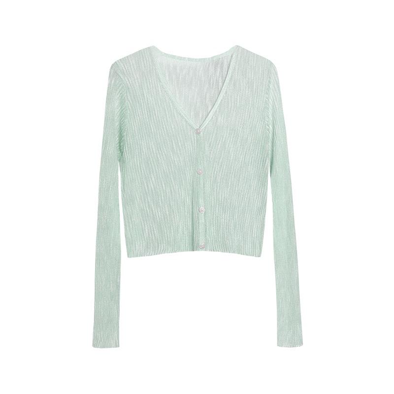 Модные вязаные кардиганы из ледяного шелка, женские, тонкая рубашка с V-образным вырезом и длинным рукавом, весенне-летняя, солнцезащитная шаль, куртка, блузка с кондиционером, топ 1488 One Size зелёный
Модные вязаные кардиганы из ледяного шелка, женские, тонкая рубашка с V-образным вырезом и длинным рукавом, весенне-летняя, солнцезащитная шаль, куртка, блузка с кондиционером, топ 1488 One Size зелёный