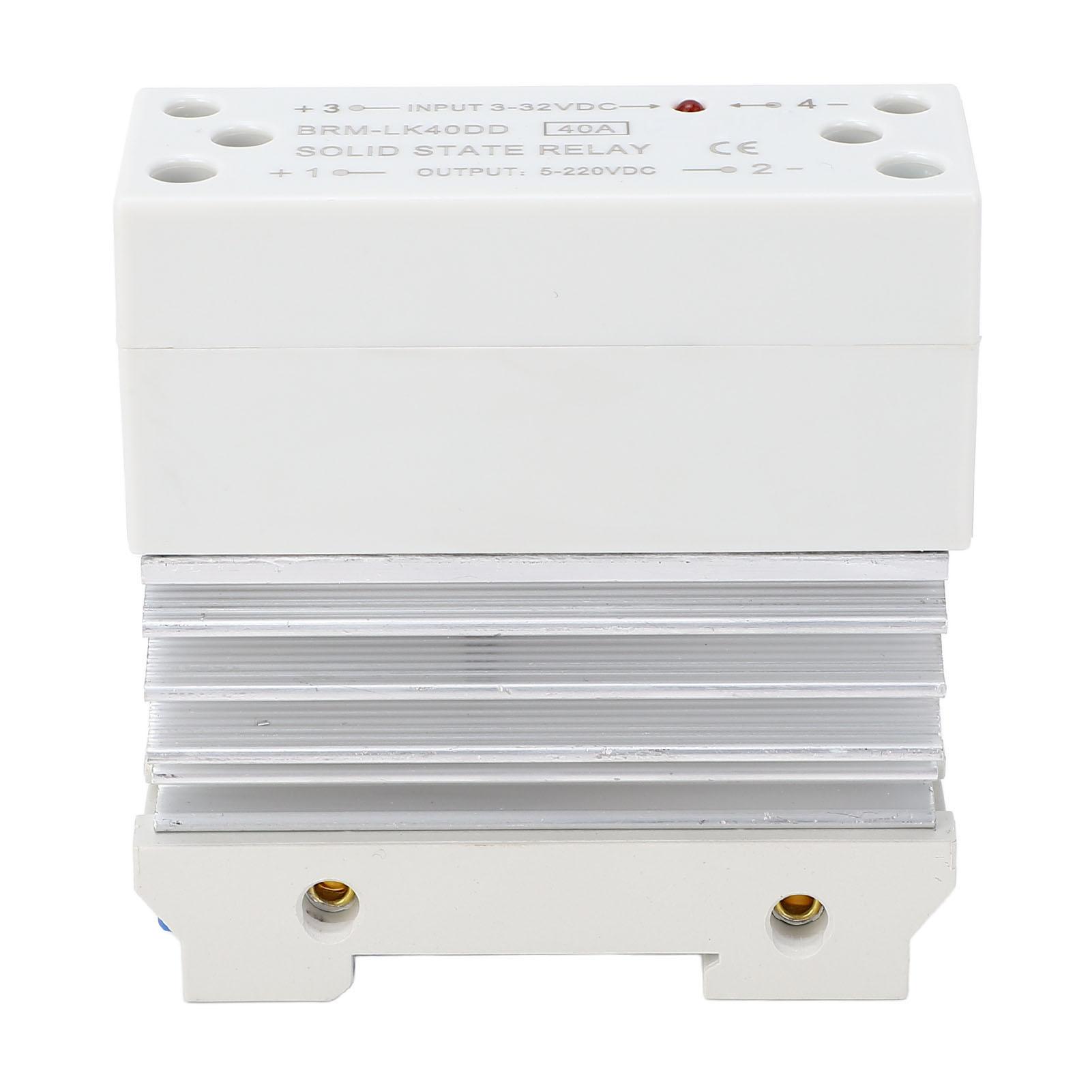 Solid State Relay DC to DC 40A 3‑32VDC Input 5‑220VDC Output Single Phase Solid State Relay
Solid State Relay DC to DC 40A 3‑32VDC Input 5‑220VDC Output Single Phase Solid State Relay