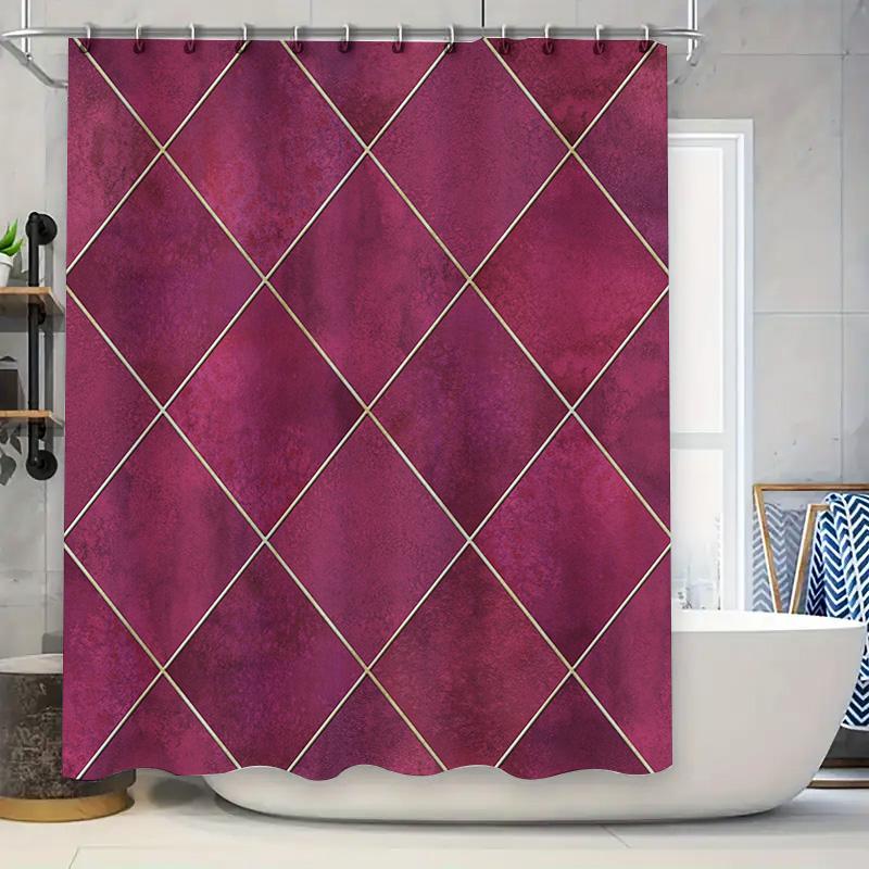 Luxury Plaid Shower Curtain Set Pink Geometric Design For Bathroom Decorations Waterproof Shower Curtain With Hooks Included” W60H190(CM)-1 Pcs
Luxury Plaid Shower Curtain Set Pink Geometric Design For Bathroom Decorations Waterproof Shower Curtain With Hooks Included” W60H190(CM)-1 Pcs