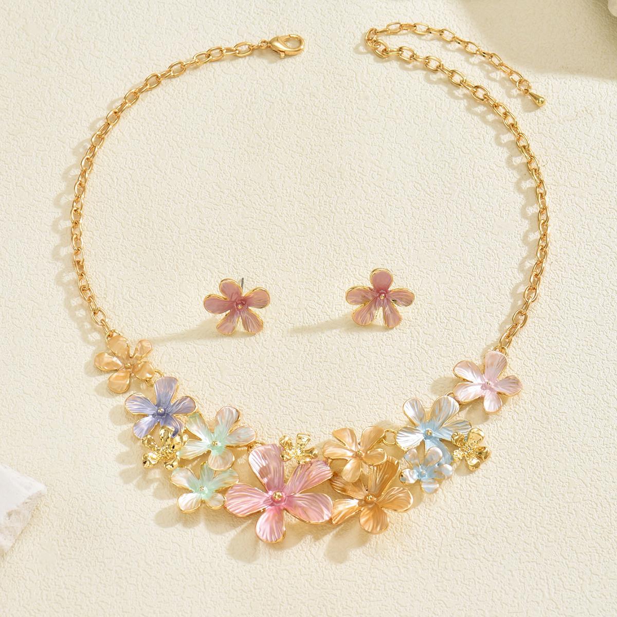 Boho Beach Colorful Enamel Starfish Shell/Flower/Flower Statement Jewelry Set Dopamine Necklace Earrings Summer Vacation Jewelry
Boho Beach Colorful Enamel Starfish Shell/Flower/Flower Statement Jewelry Set Dopamine Necklace Earrings Summer Vacation Jewelry