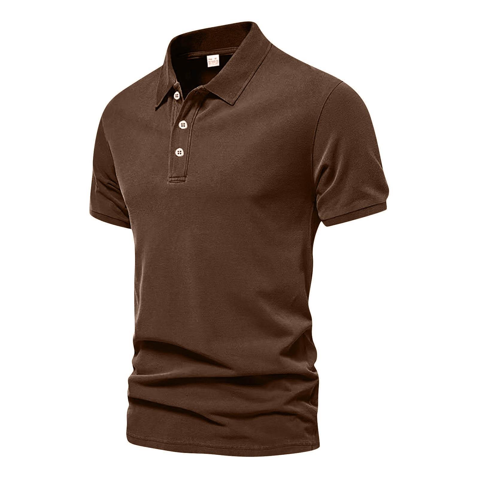 Men s Shirt Fashion Casual Men s Color Short Sleeved T-shirt M коричневый
Men s Shirt Fashion Casual Men s Color Short Sleeved T-shirt M коричневый