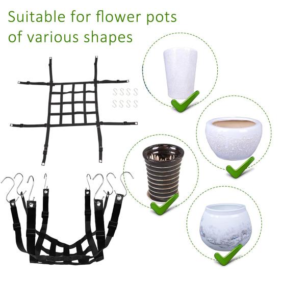 Yousheng Adjustable Height Plant Pot Lifting Holder Ventilated Design Planter Pot Hanging Net for High Flower Pots 40*40cm чорний
Yousheng Adjustable Height Plant Pot Lifting Holder Ventilated Design Planter Pot Hanging Net for High Flower Pots 40*40cm чорний