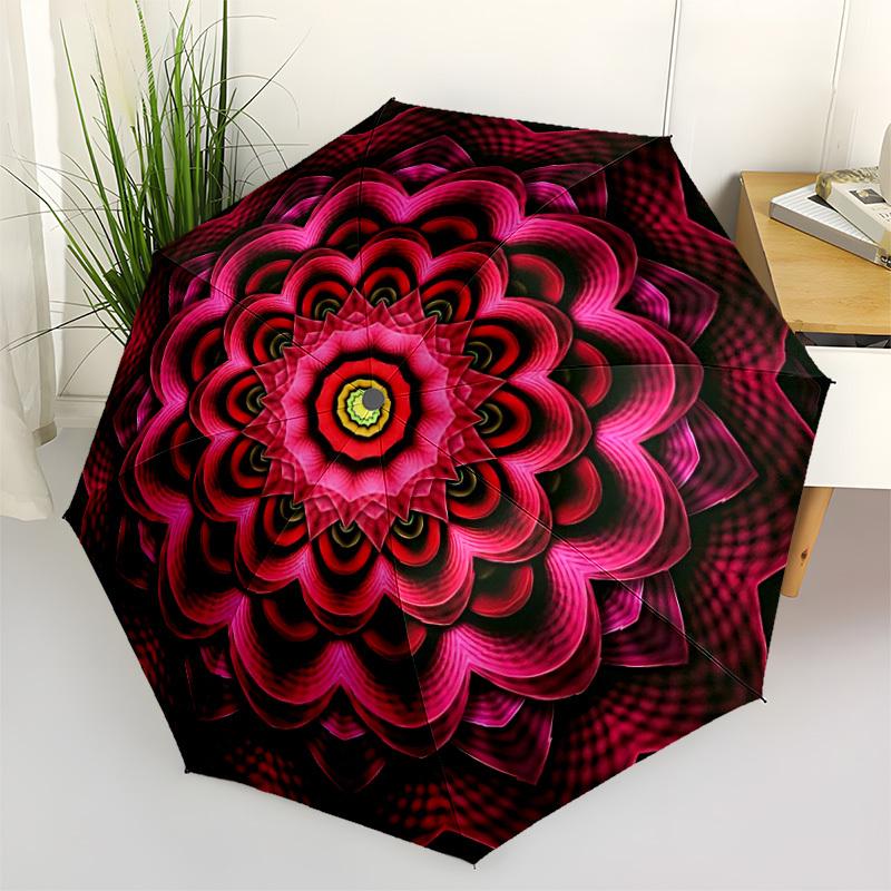 1pc Floral Mandala Pattern Automatic Folding Umbrella - Portable Collapsible Design, 8-Rib Iron Frame, Durable Fabric yy251125074
1pc Floral Mandala Pattern Automatic Folding Umbrella - Portable Collapsible Design, 8-Rib Iron Frame, Durable Fabric yy251125074