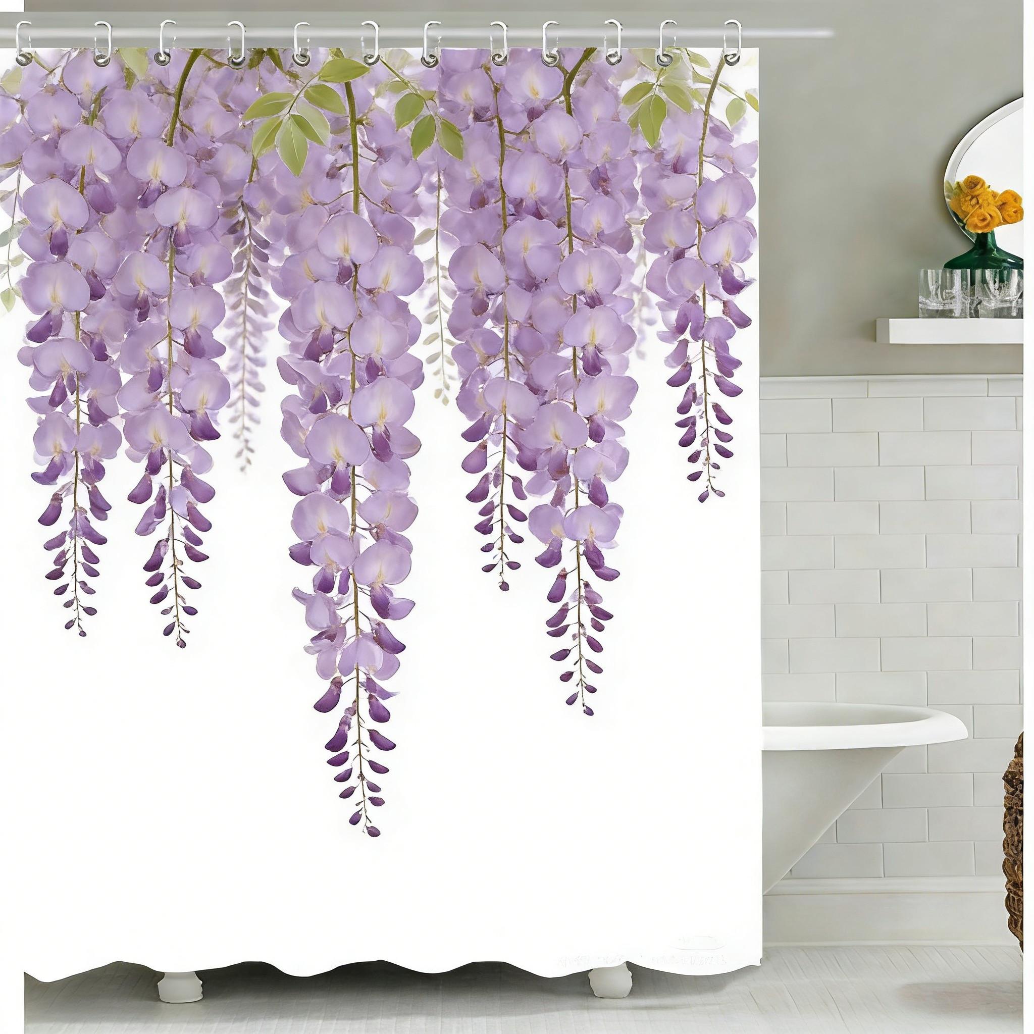 Elegant White Lily Of The Valley Hanging Floral Waterproof Shower Curtain W60H190(CM)-1 Pcs
Elegant White Lily Of The Valley Hanging Floral Waterproof Shower Curtain W60H190(CM)-1 Pcs