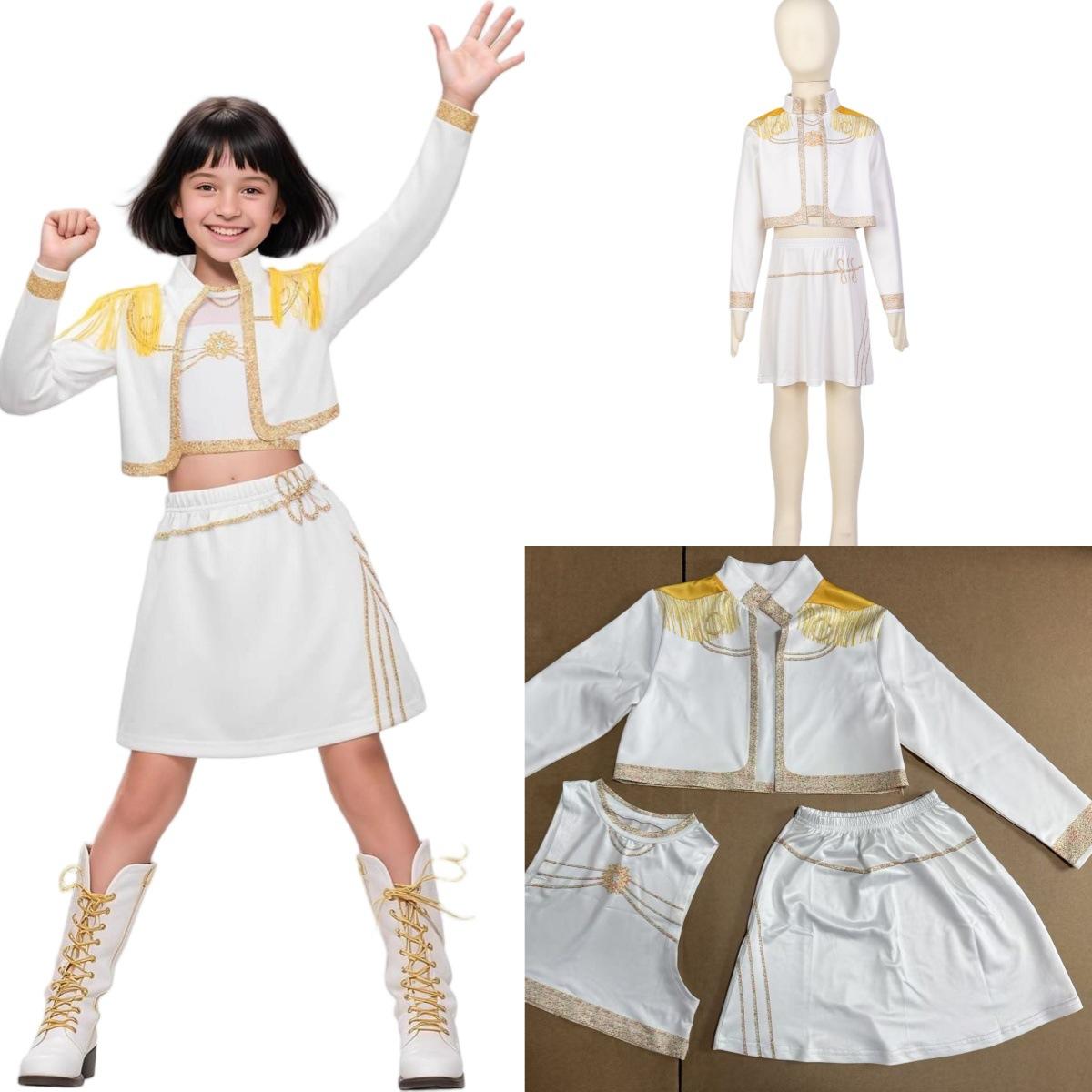 Корейская поп-певица группа KPOP костюм для косплея для детей девочек карнавальная вечеринка Хэллоуин Рождество наряд для переодевания 160cm белый
Корейская поп-певица группа KPOP костюм для косплея для детей девочек карнавальная вечеринка Хэллоуин Рождество наряд для переодевания 160cm белый