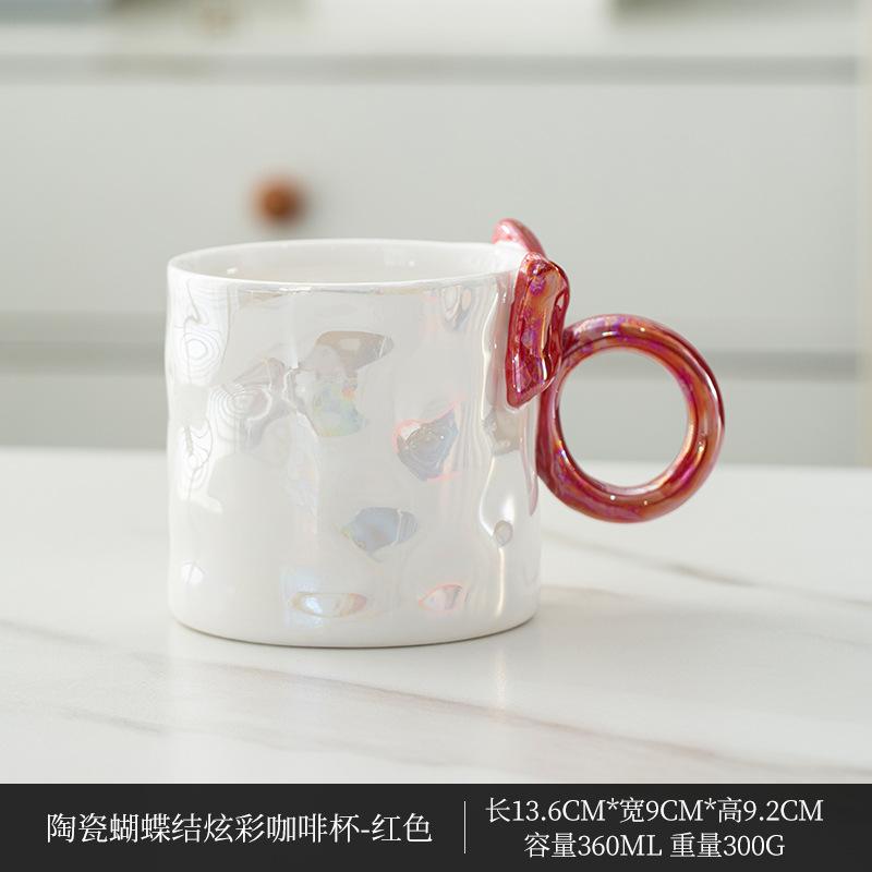 360ml Bow Tie Water Cup Ceramic Mug Home Breakfast Milk Cup Office Afternoon Tea Lovers Coffee Cup Drinking Set Gift 360ML червоний
360ml Bow Tie Water Cup Ceramic Mug Home Breakfast Milk Cup Office Afternoon Tea Lovers Coffee Cup Drinking Set Gift 360ML червоний