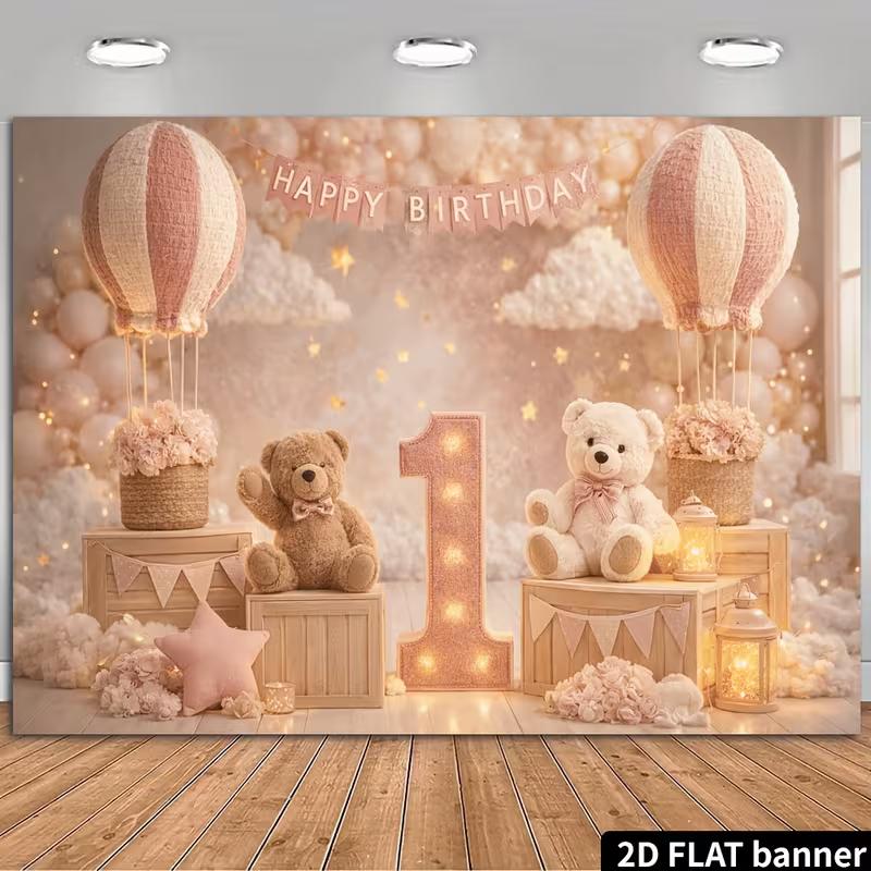 2D Flat Printing 1st Birthday Backdrop, Blush Pink & Woodland Party Background 47.2x31.5inch/120*80cm
2D Flat Printing 1st Birthday Backdrop, Blush Pink & Woodland Party Background 47.2x31.5inch/120*80cm