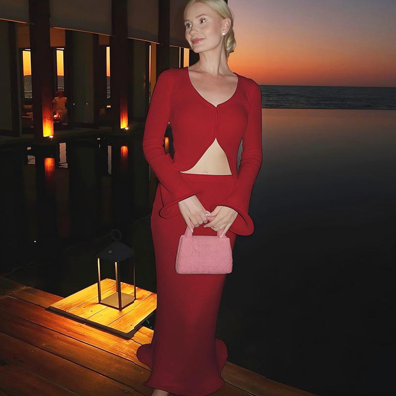 Модный сексуальный кардиган с длинными рукавами, топ, тонкий лиф, частное платье, сумка для девушки, юбка-половина ягодиц, женщина L красный
Модный сексуальный кардиган с длинными рукавами, топ, тонкий лиф, частное платье, сумка для девушки, юбка-половина ягодиц, женщина L красный