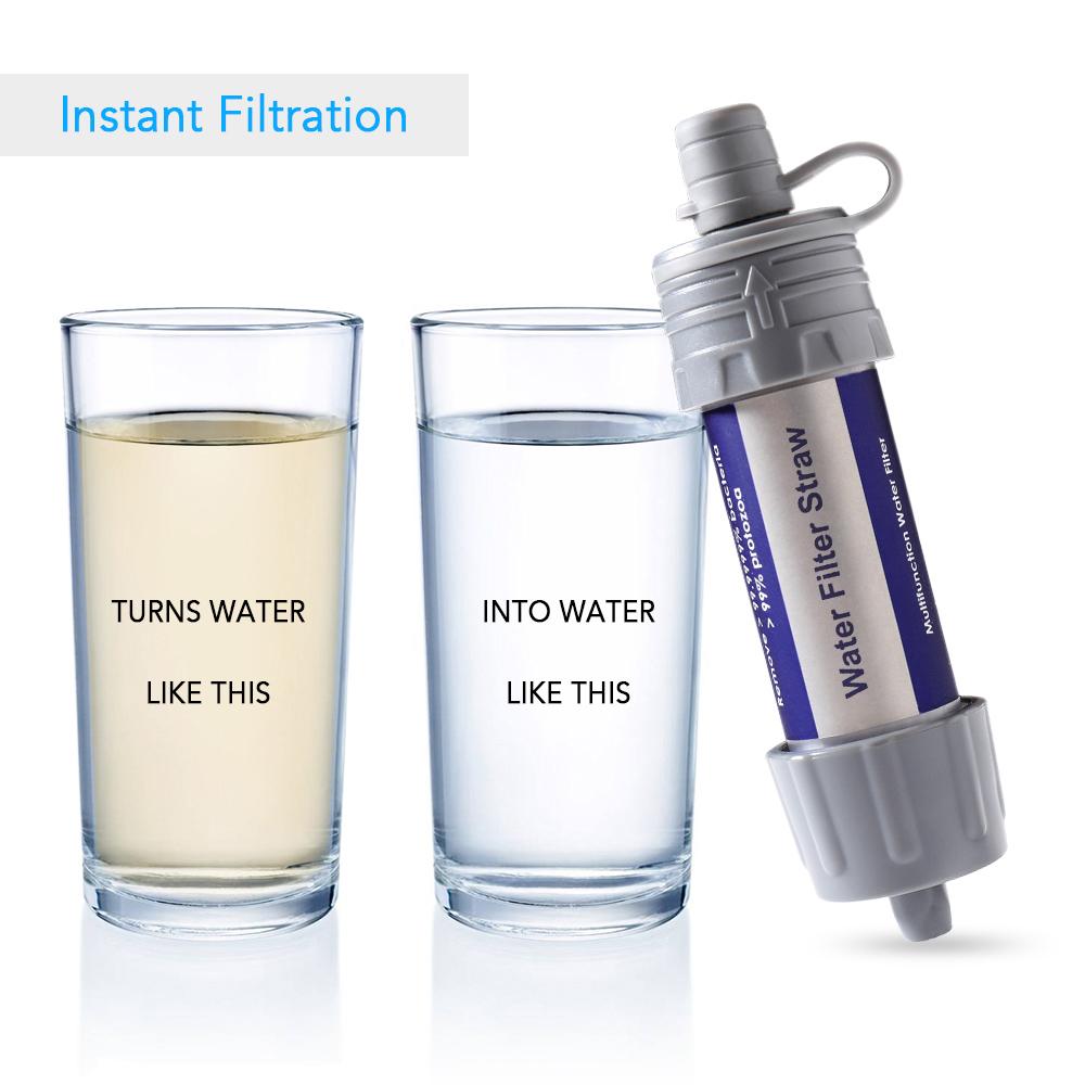 Outdoor Water Filter Straw Portable Camping Water Filter Straw Emergency Water Purifier Direct Drinking Water Filtering
Outdoor Water Filter Straw Portable Camping Water Filter Straw Emergency Water Purifier Direct Drinking Water Filtering