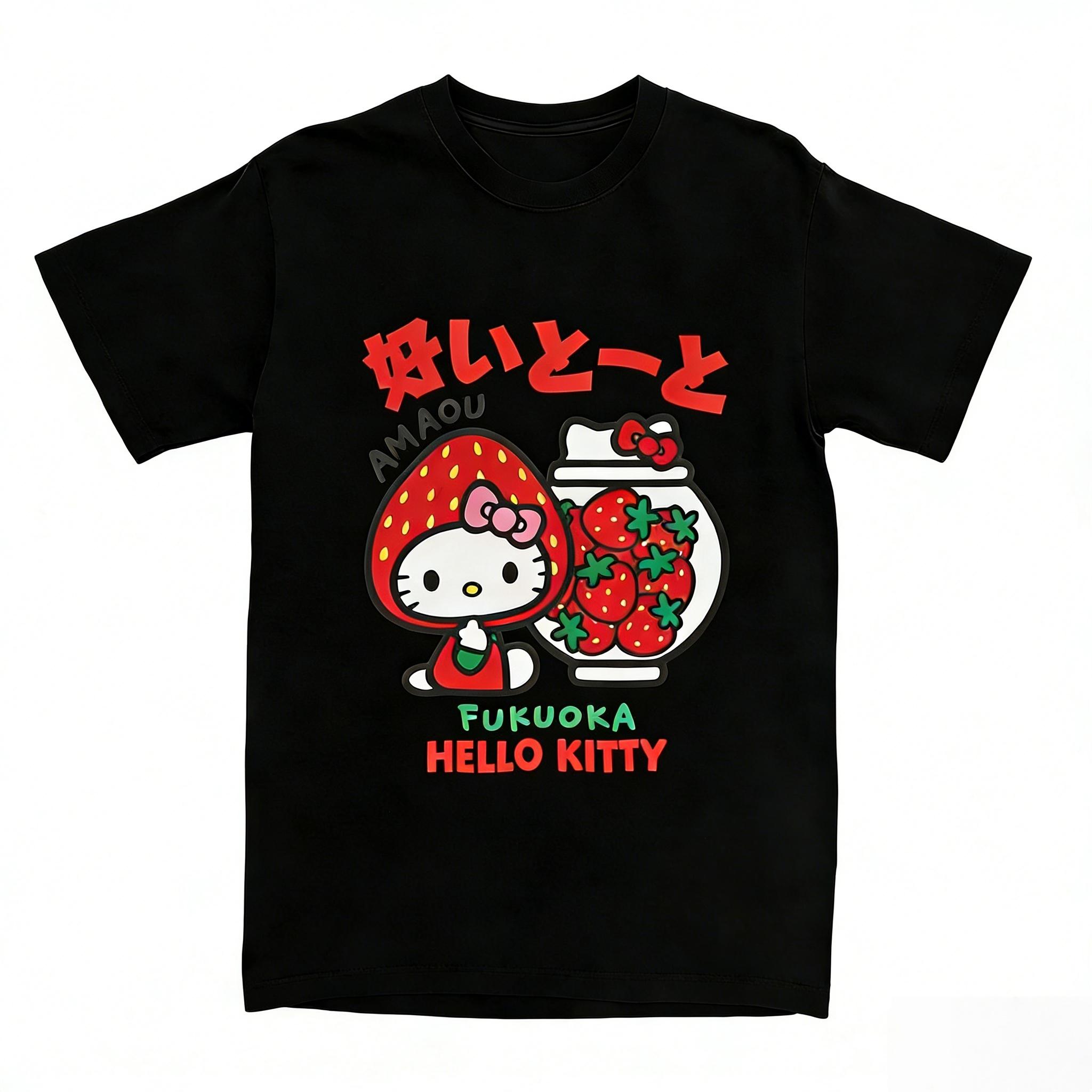 Summer 2026 Hello Kitty Strawberry Theme Cotton Printed TShirt for Women Comfortable and Casual Tshirt S
Summer 2026 Hello Kitty Strawberry Theme Cotton Printed TShirt for Women Comfortable and Casual Tshirt S