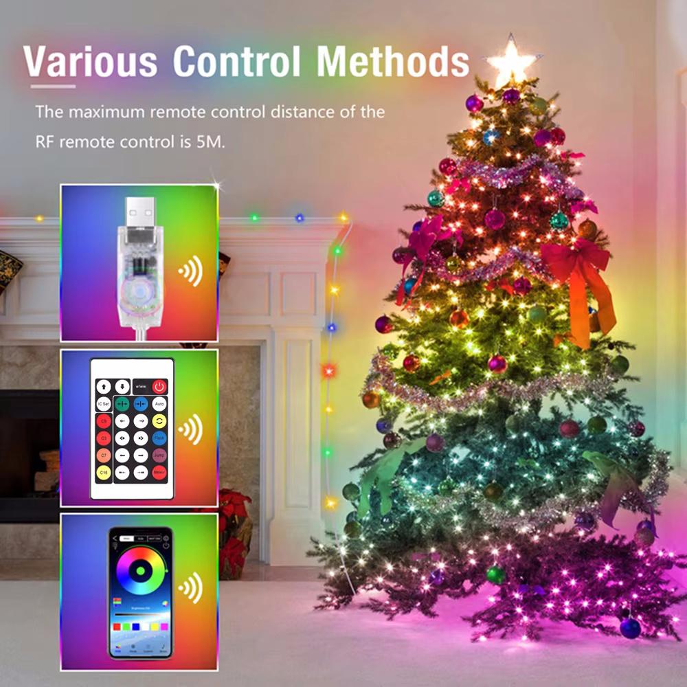 String LED Bluetooth Fairy Lights Dreamcolor RGBIC DIY Party Christmas Tree Lights Wedding Decor Garland USB Lamp 15M/10M/5M/2M 2m
String LED Bluetooth Fairy Lights Dreamcolor RGBIC DIY Party Christmas Tree Lights Wedding Decor Garland USB Lamp 15M/10M/5M/2M 2m