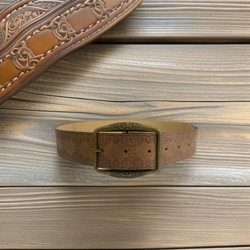 American Retro Designer Jeans Belt: Floral Patterns, Stylish Ethnic Accessory. 100cm Long, 3.6cm Wide, 61g темно-коричневого
American Retro Designer Jeans Belt: Floral Patterns, Stylish Ethnic Accessory. 100cm Long, 3.6cm Wide, 61g темно-коричневого