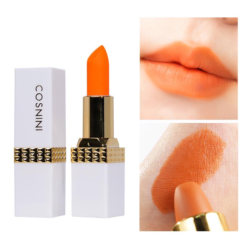 COSNINI Authentic White Tube Matte Orange Moisturizing Lipstick - Whiten and Nourish. 3.5g
COSNINI Authentic White Tube Matte Orange Moisturizing Lipstick - Whiten and Nourish. 3.5g