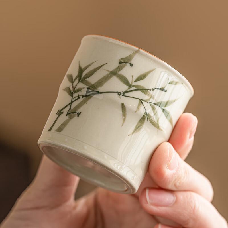 Chinese Style Emerald Green Bamboo Ceramic Tea Cup
Chinese Style Emerald Green Bamboo Ceramic Tea Cup