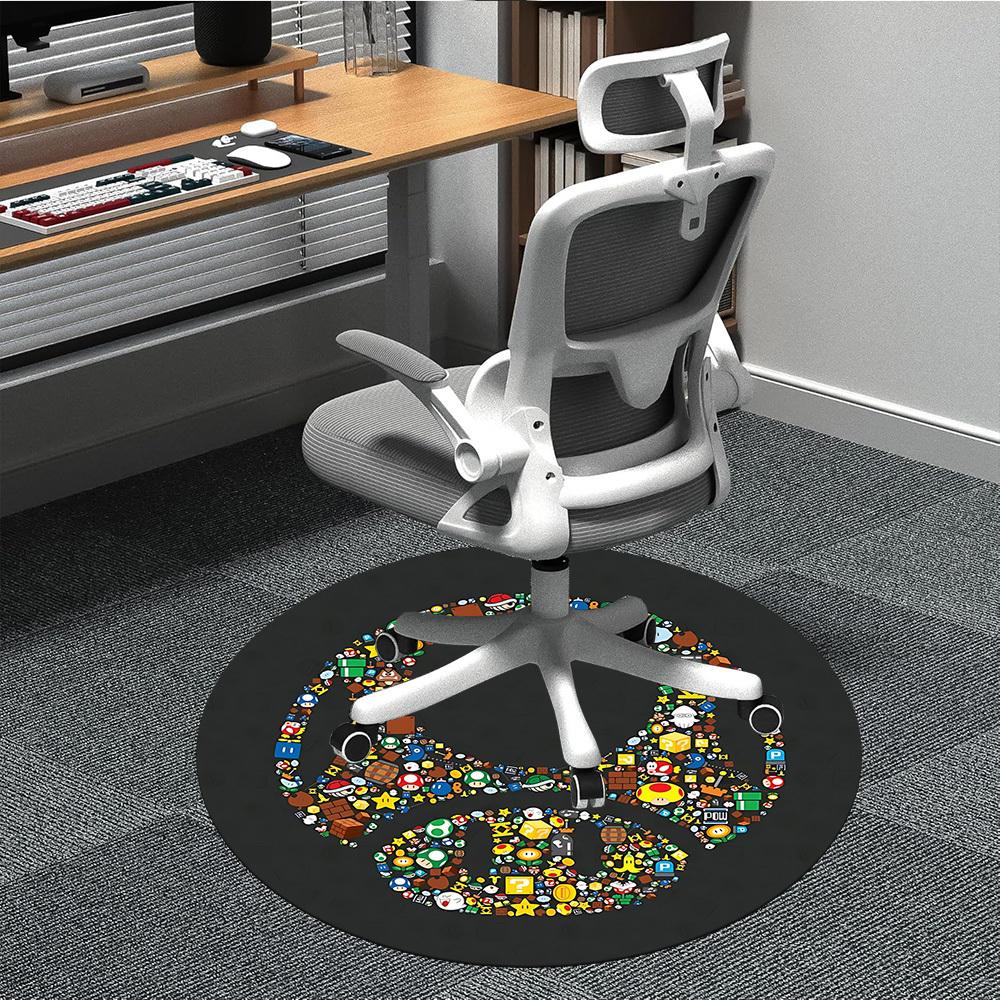 1pc Mario Office Round Area Rug, Indoor Mat Suitable For Office, Under Office Chairs Bedroom Living Room Home Decor, Room Deco061 80cm by 80cm
1pc Mario Office Round Area Rug, Indoor Mat Suitable For Office, Under Office Chairs Bedroom Living Room Home Decor, Room Deco061 80cm by 80cm