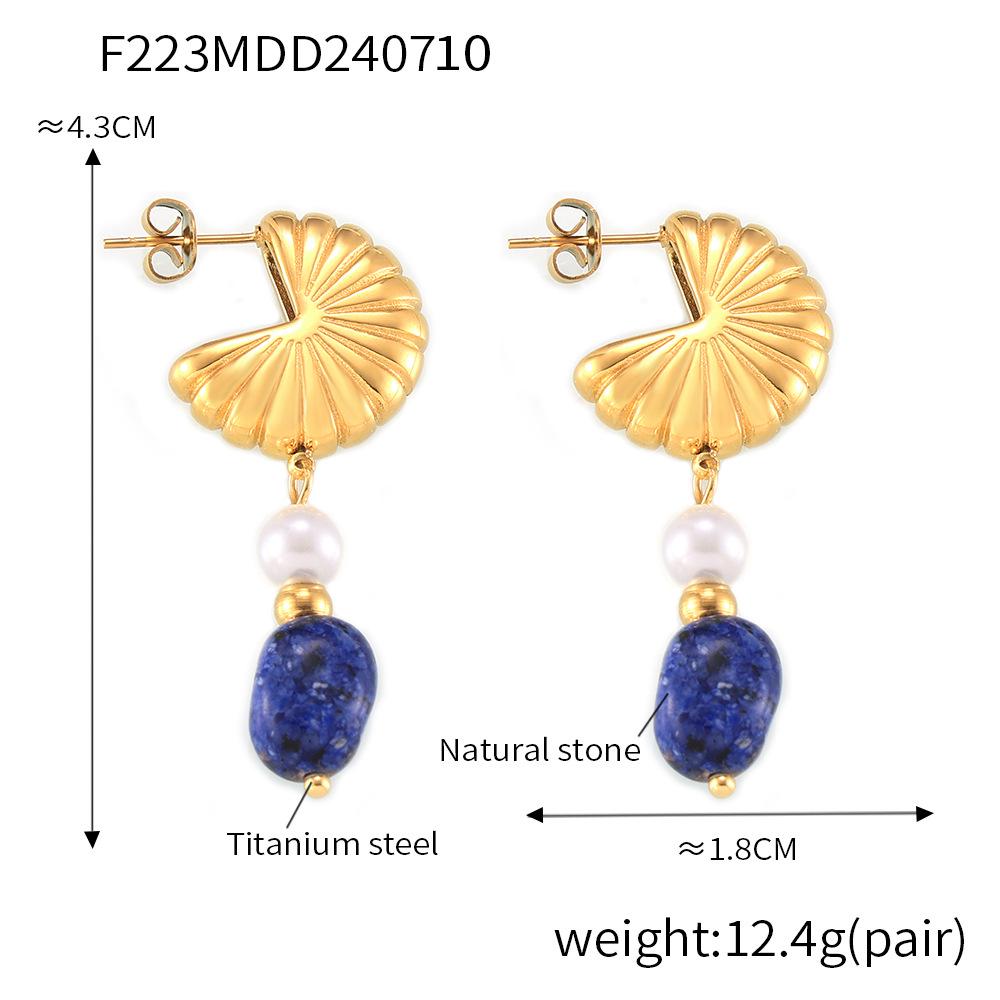 Винтажные серьги с кисточками в дворцовом стиле: Искусственный жемчуг и натуральный камень, титановая сталь с покрытием 18-каратным золотом
Винтажные серьги с кисточками в дворцовом стиле: Искусственный жемчуг и натуральный камень, титановая сталь с покрытием 18-каратным золотом