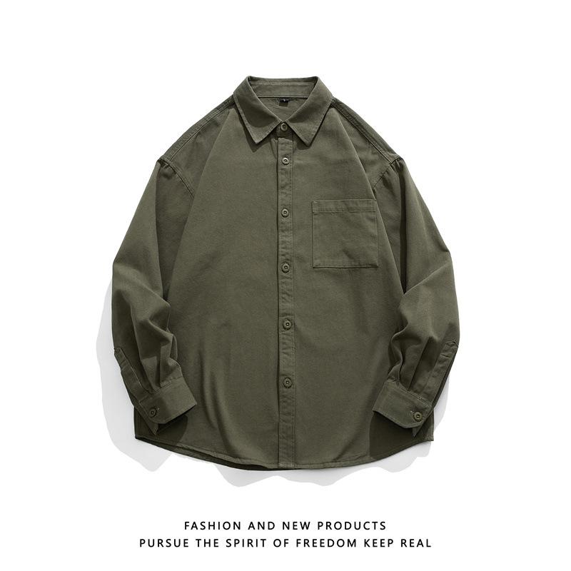 Весна и осень зима винтажная американская рубашка с длинными рукавами мужская японская ретро рабочая одежда пальто модный повседневный топ M серый/зелёный
Весна и осень зима винтажная американская рубашка с длинными рукавами мужская японская ретро рабочая одежда пальто модный повседневный топ M серый/зелёный