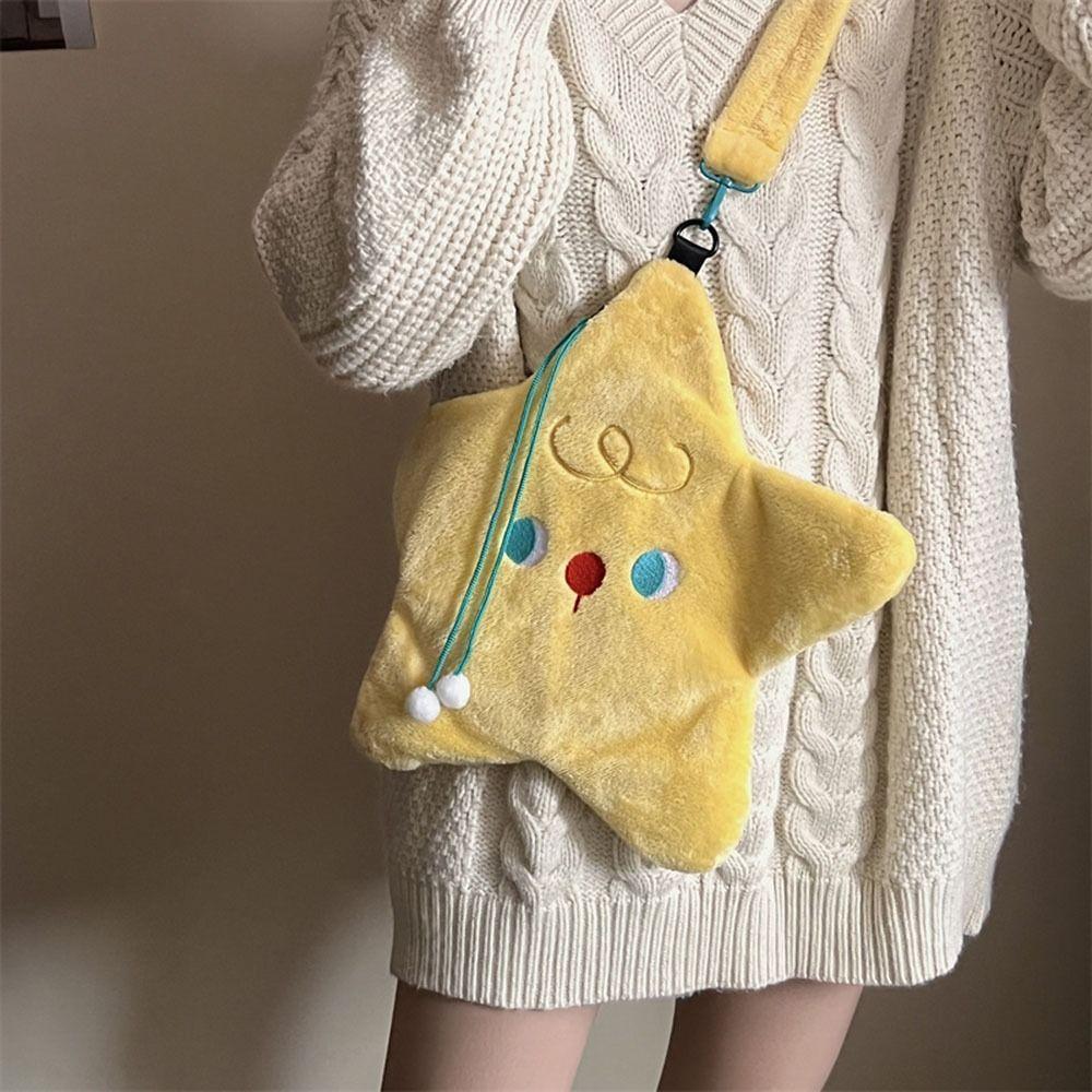 Yellow Star Shape Crossbody Bag Cartoon Plush Handbag Fashion Cartoon Shoulder Bag Girls
Yellow Star Shape Crossbody Bag Cartoon Plush Handbag Fashion Cartoon Shoulder Bag Girls