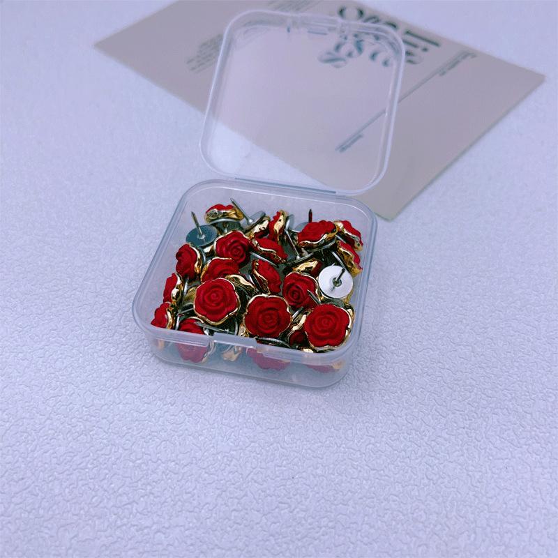 30PCS rose thumb nail cork bulletin board office stationery decorative thumbtack червоний
30PCS rose thumb nail cork bulletin board office stationery decorative thumbtack червоний