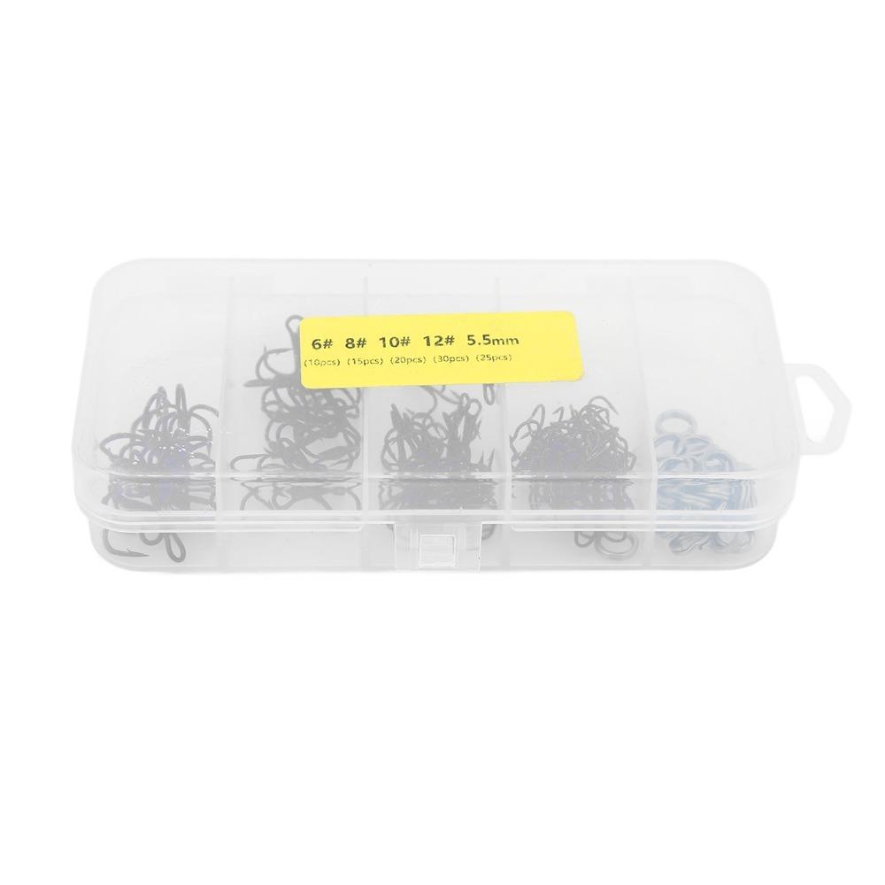 100PCS with Double Split Rings Treble Fishing Hooks Strong Sharp Barbed Hook Set Saltwater Fishing
100PCS with Double Split Rings Treble Fishing Hooks Strong Sharp Barbed Hook Set Saltwater Fishing