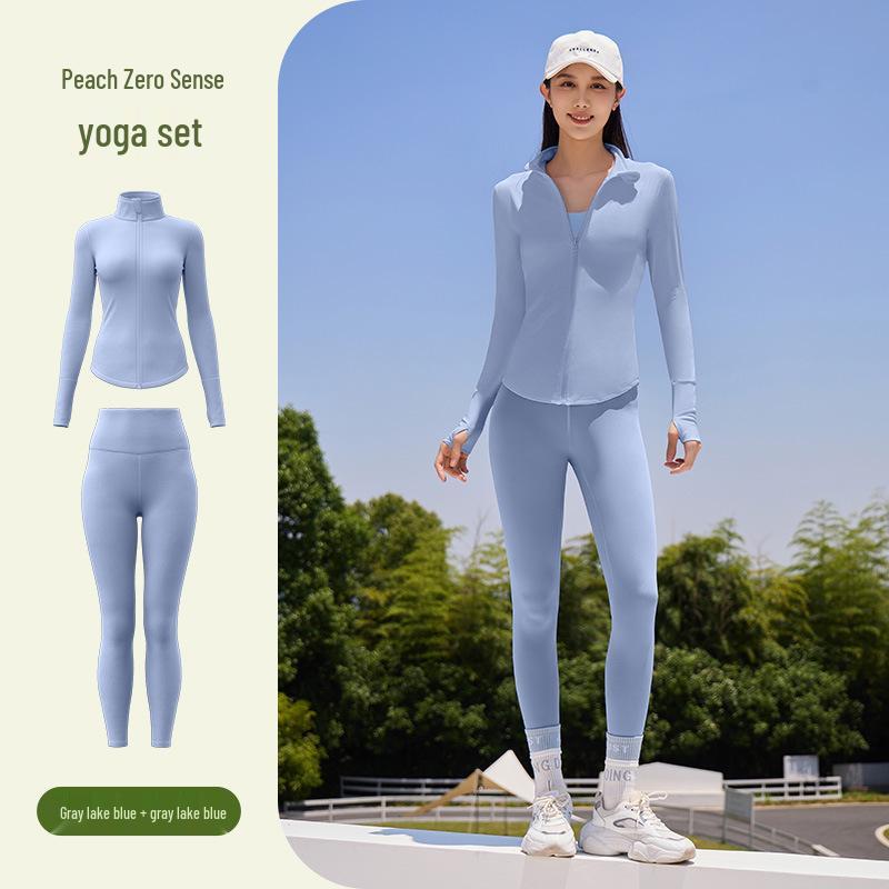 Women s Spring & Summer Long Sleeve Yoga Set - Quick-Dry, Breathable, Elastic Outdoor Fitness Wear Large
Women s Spring & Summer Long Sleeve Yoga Set - Quick-Dry, Breathable, Elastic Outdoor Fitness Wear Large