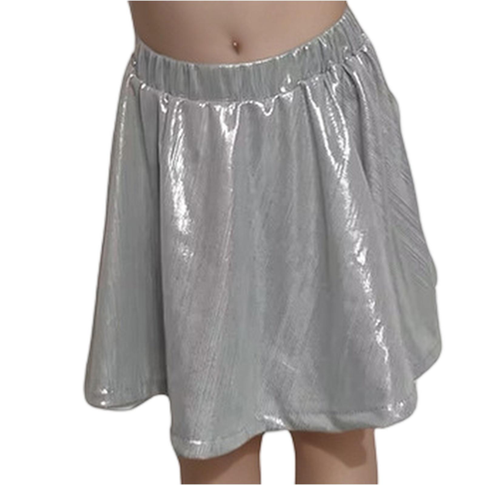 Kids Pleated Dance Skirt - Foil Elastic Waist Folding Skirt XS срібний
Kids Pleated Dance Skirt - Foil Elastic Waist Folding Skirt XS срібний