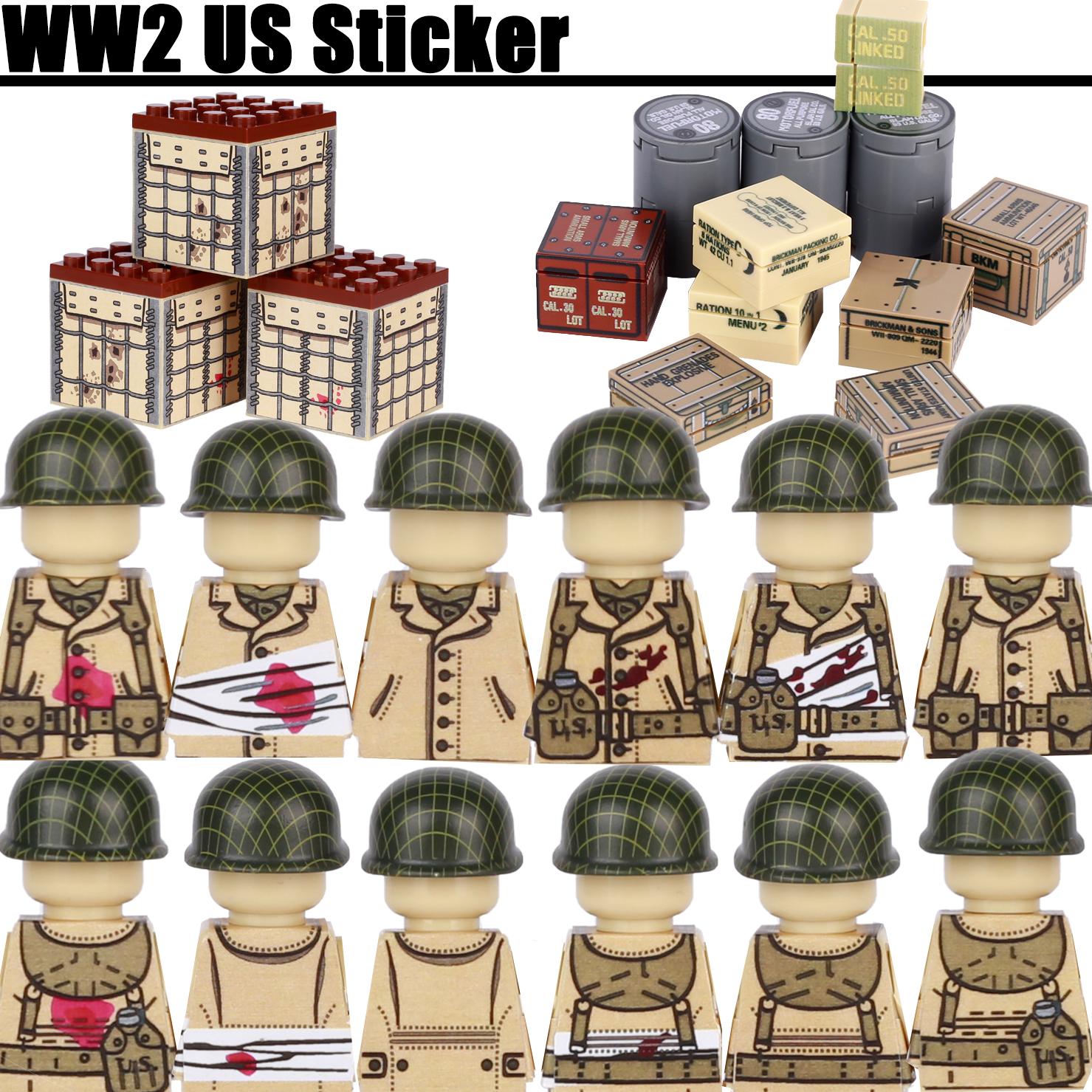 WW2 США Раненые Наклейка Солдаты Фигурки Builletproop Траншея Препятствие Шлемы Бинт Армейские Кирпичи Военные Товары Кирпичи Игрушки Мальчики Подарок
WW2 США Раненые Наклейка Солдаты Фигурки Builletproop Траншея Препятствие Шлемы Бинт Армейские Кирпичи Военные Товары Кирпичи Игрушки Мальчики Подарок