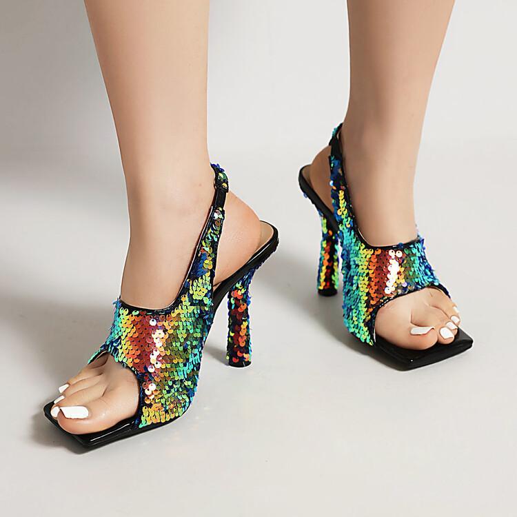 Factory European and American street fashion cool high-heeled sandals colored sequins open-toed square head high stiletto sexy women s sandals 35 чёрный
Factory European and American street fashion cool high-heeled sandals colored sequins open-toed square head high stiletto sexy women s sandals 35 чёрный