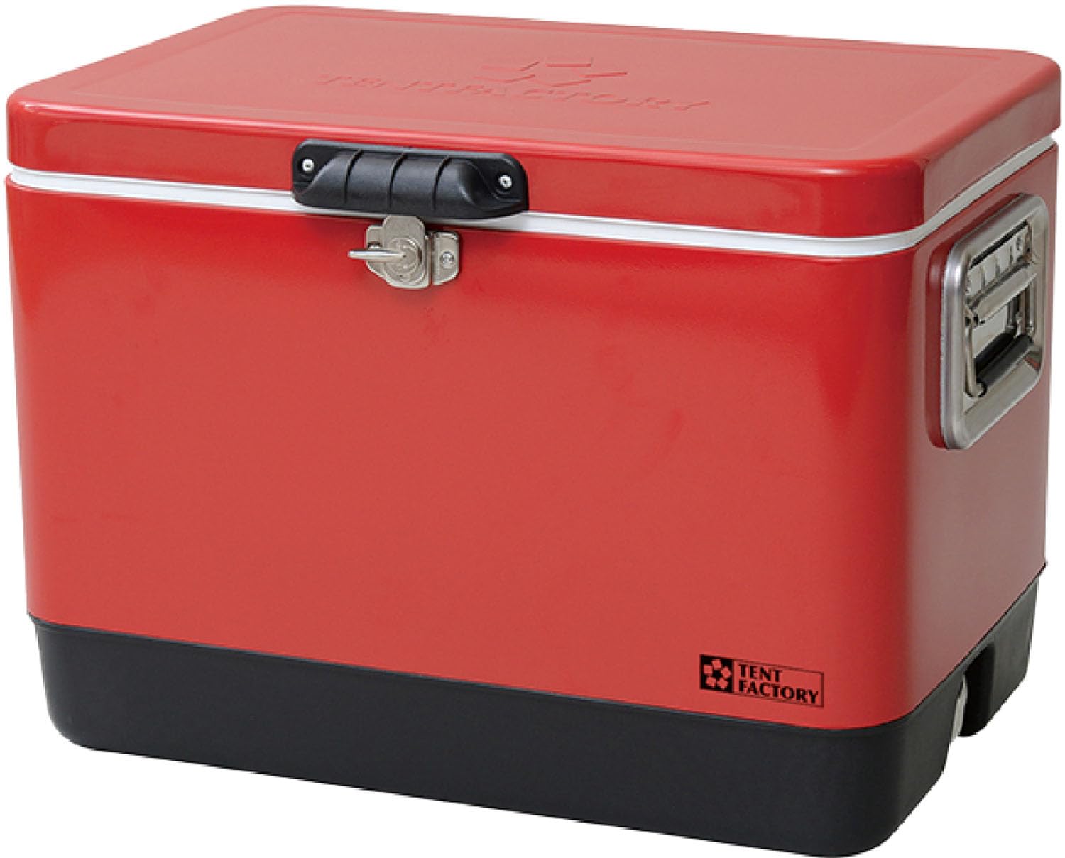 Tent Factory Cooler Box Metal Cooler Steel Box 51L RED Red Metal Plug Standard Equipment Handle/Drain TF-MBM51(RE)
Tent Factory Cooler Box Metal Cooler Steel Box 51L RED Red Metal Plug Standard Equipment Handle/Drain TF-MBM51(RE)
