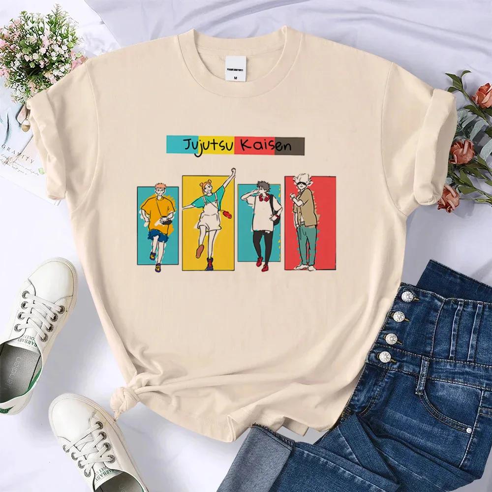 Jujutsu Kaisen Gojo Satoru Top Women Streetwear Tshirt Female Anime 2000s Designer Clothing Hip Hop Tops Casual Female Clothing L
Jujutsu Kaisen Gojo Satoru Top Women Streetwear Tshirt Female Anime 2000s Designer Clothing Hip Hop Tops Casual Female Clothing L