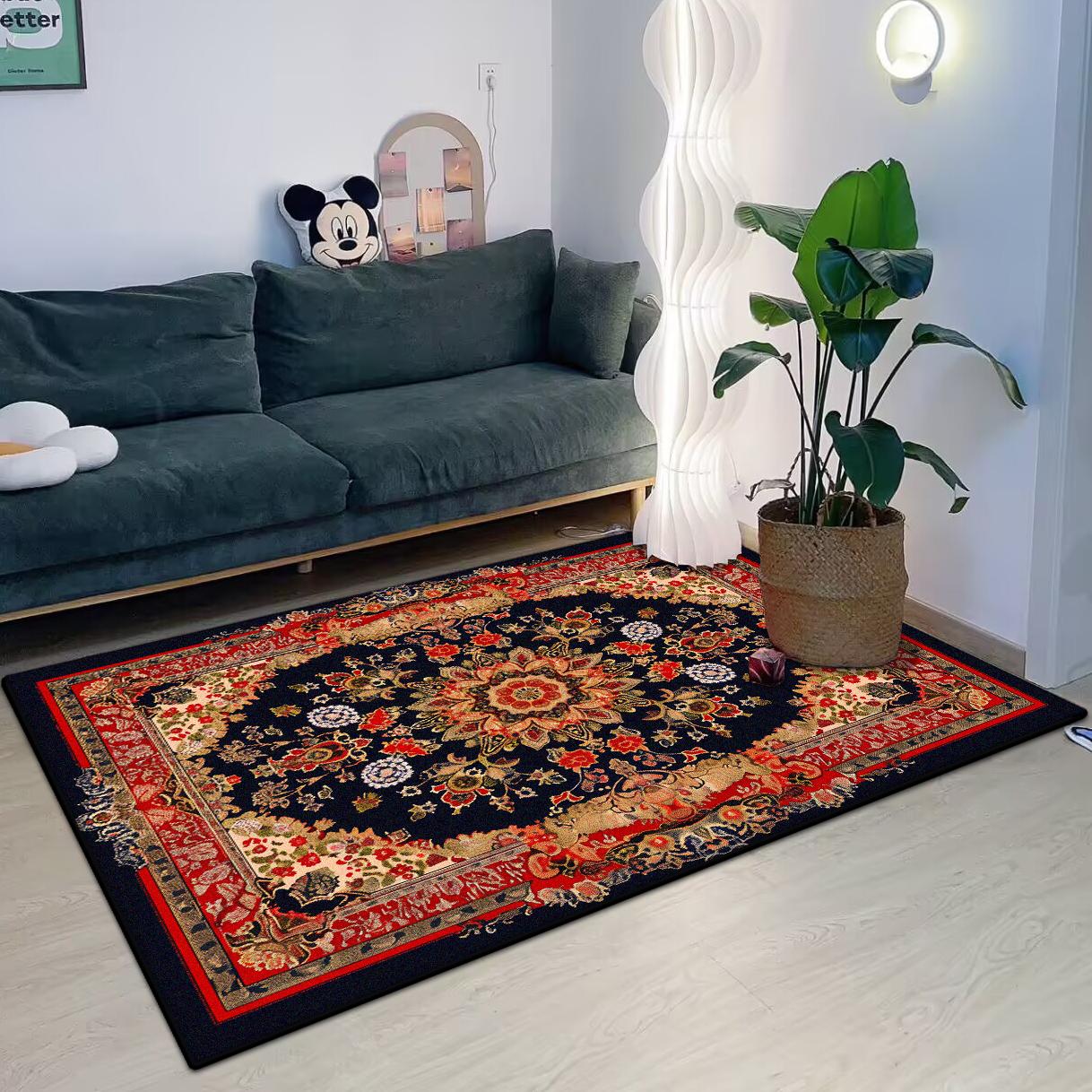 Persian Style Carpet for Living Room Home Decoration Retro Large Size Rug Soft Bedroom Carpet Non-slip Bedside Mats Washable 80*120cm
Persian Style Carpet for Living Room Home Decoration Retro Large Size Rug Soft Bedroom Carpet Non-slip Bedside Mats Washable 80*120cm