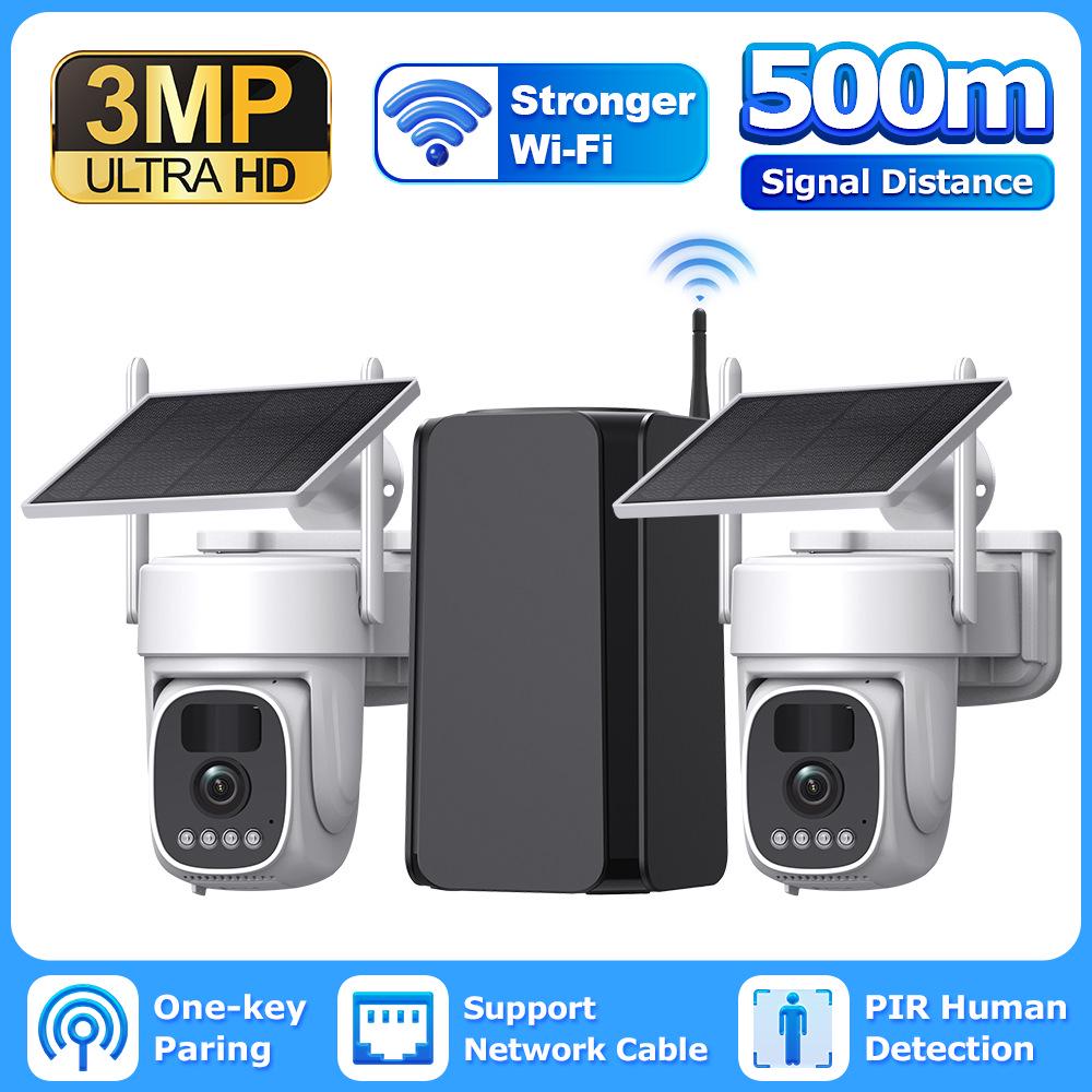 Waterproof Solar-Powered WiFi Remote Smart Camera Set
Waterproof Solar-Powered WiFi Remote Smart Camera Set