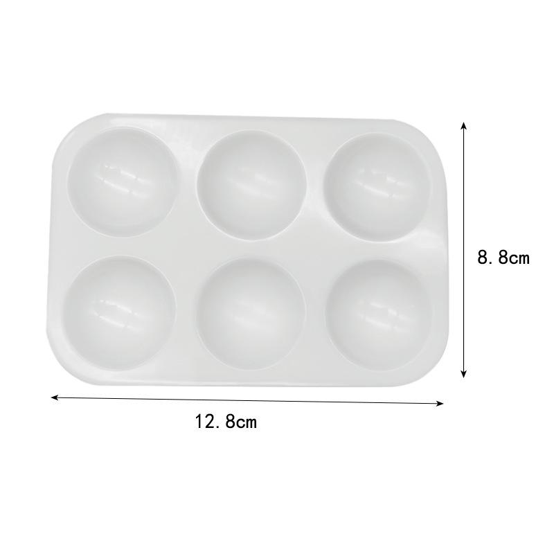 6-Grid Rectangular Thickened Gouache Painting Palette Dish
6-Grid Rectangular Thickened Gouache Painting Palette Dish