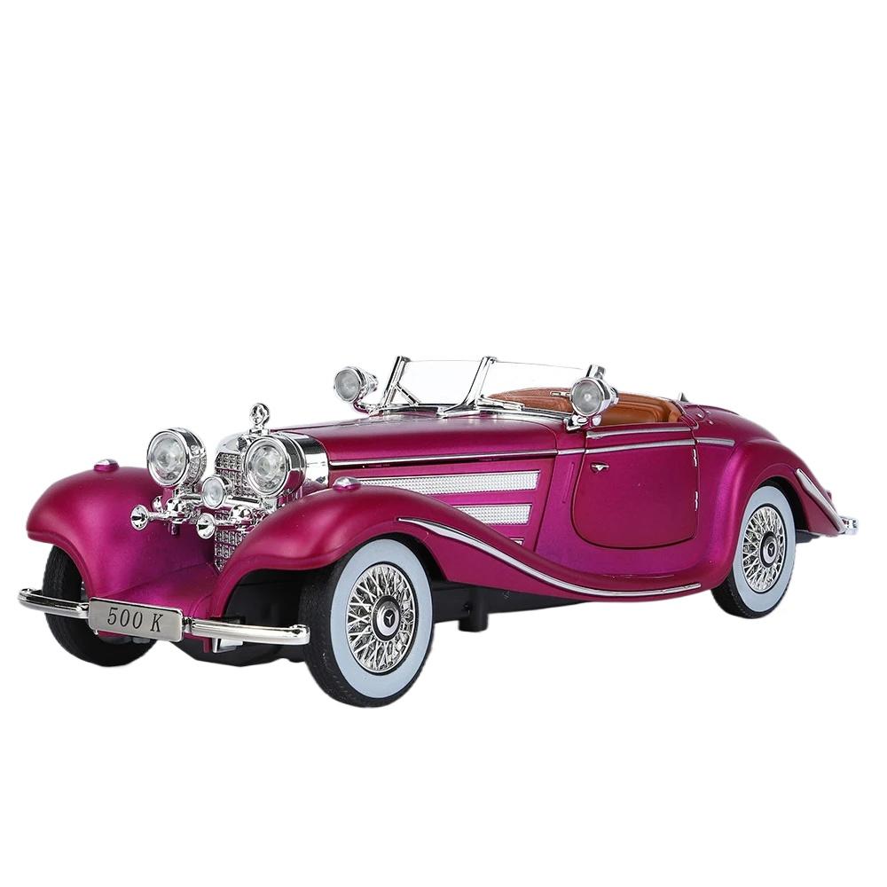 1/24 Mercedes-Benz 500K 1936 Классическая модель легкосплавного автомобиля со звуком и светом, детская игрушка для коллекционирования, подарок на день рождения розовый
1/24 Mercedes-Benz 500K 1936 Классическая модель легкосплавного автомобиля со звуком и светом, детская игрушка для коллекционирования, подарок на день рождения розовый
