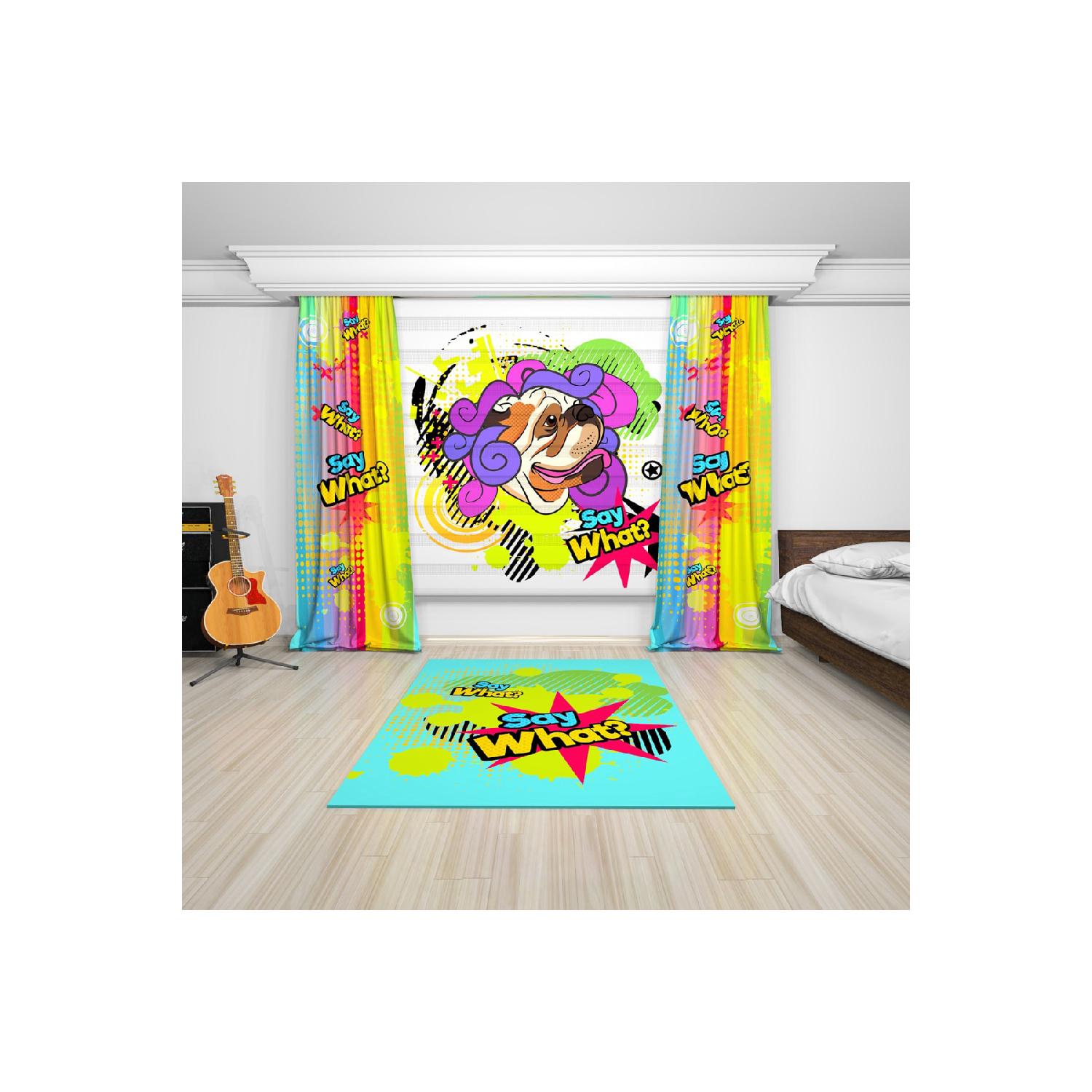 Красочный пол сказать, что узорчатый печатный фон молодой комнаты занавес 100 x 180 
Красочный пол сказать, что узорчатый печатный фон молодой комнаты занавес 100 x 180