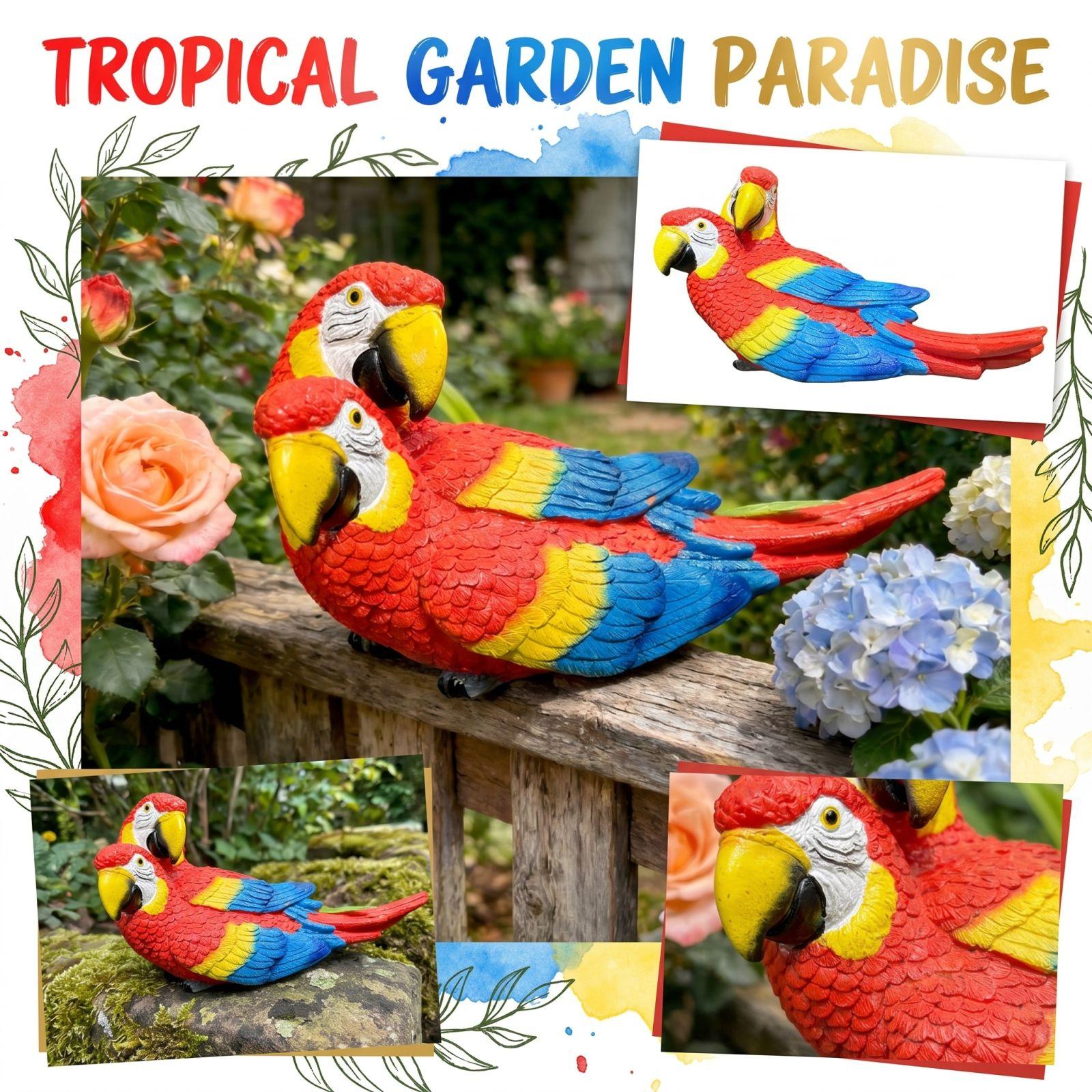 Resin Parrot Couple Figurine Decorative Ornament for Home Office Tabletop Living Room Garden Sculpture Gift one size
Resin Parrot Couple Figurine Decorative Ornament for Home Office Tabletop Living Room Garden Sculpture Gift one size