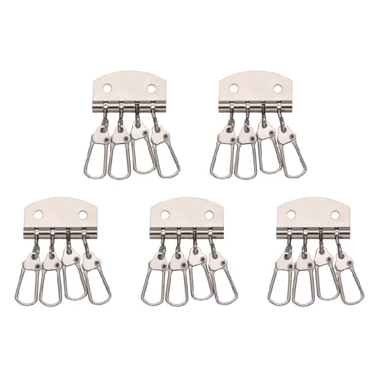 5 Pieces/Set Key Holders Keychain Organizers Multifunctional Key Rings with 4/6 Snap Hooks for Bag
5 Pieces/Set Key Holders Keychain Organizers Multifunctional Key Rings with 4/6 Snap Hooks for Bag