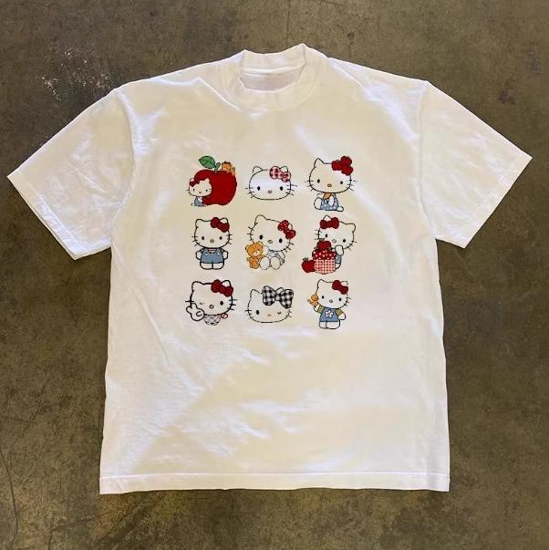 Лето 2026 100% Хлопок Sanrio Hello Kitty С принтом Повседневная Свободная Футболка Родитель-ребенок Винтаж Харадзюку Топ 52TOYS Коллаборация S
Лето 2026 100% Хлопок Sanrio Hello Kitty С принтом Повседневная Свободная Футболка Родитель-ребенок Винтаж Харадзюку Топ 52TOYS Коллаборация S