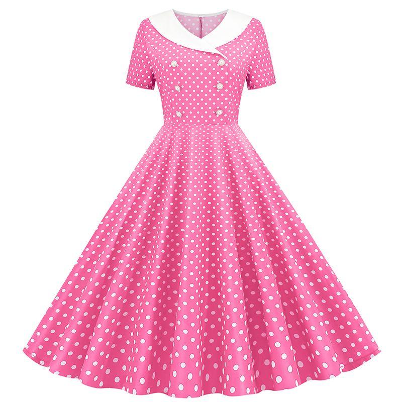 Summer New Arrival Fashion European and American Style New Arrival Wish Amazon Hot Sale Polka Dot Print Hepburn Style Dress Pink M
Summer New Arrival Fashion European and American Style New Arrival Wish Amazon Hot Sale Polka Dot Print Hepburn Style Dress Pink M