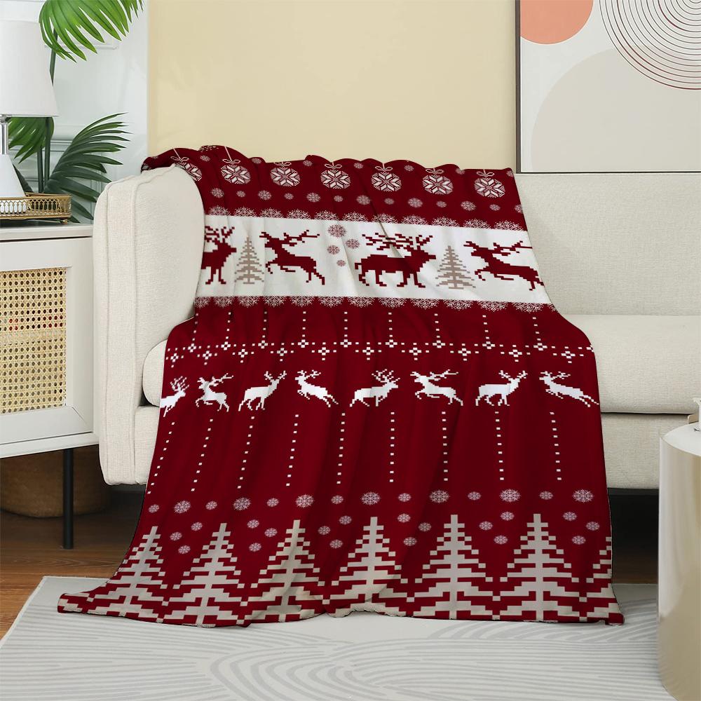 1PC Throw Christmas Reindeer Snowflake Flannel Blanket Xmas Holiday Throw Soft Warm Festival Decor Lucky Blankets Pefect Gifts 75cmx90cm
1PC Throw Christmas Reindeer Snowflake Flannel Blanket Xmas Holiday Throw Soft Warm Festival Decor Lucky Blankets Pefect Gifts 75cmx90cm