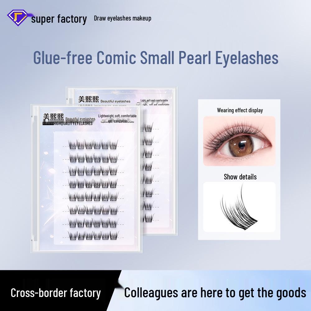 Mei Xi Xi Lively Natural False Eyelashes - Glue-Free, Remover-Free, Lightweight Simulation for Moms and Babies Glue Set (Without Tools)
Mei Xi Xi Lively Natural False Eyelashes - Glue-Free, Remover-Free, Lightweight Simulation for Moms and Babies Glue Set (Without Tools)