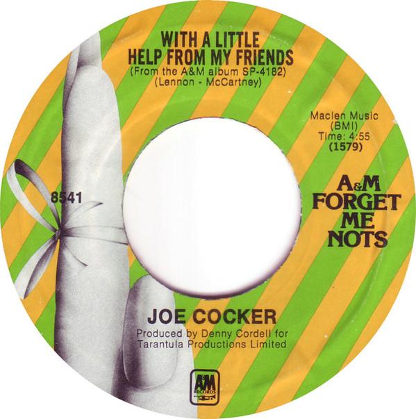 7inch Record JOE COCKER - With A Little Help From My Friends 8541 A&M Records US Rock Used
7inch Record JOE COCKER - With A Little Help From My Friends 8541 A&M Records US Rock Used