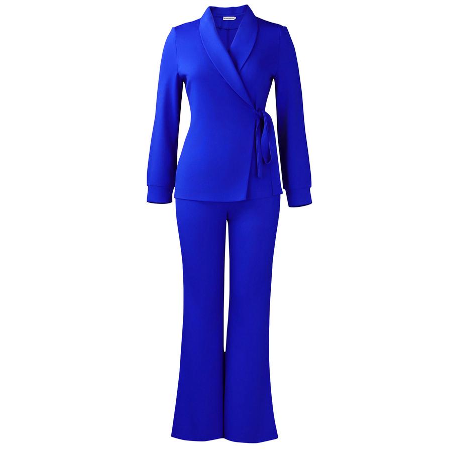 Women s Autumn Winter New Fashion Temperament Tying Belt Suit Jacket Pants Two-Piece Set Outfit XXL синій
Women s Autumn Winter New Fashion Temperament Tying Belt Suit Jacket Pants Two-Piece Set Outfit XXL синій