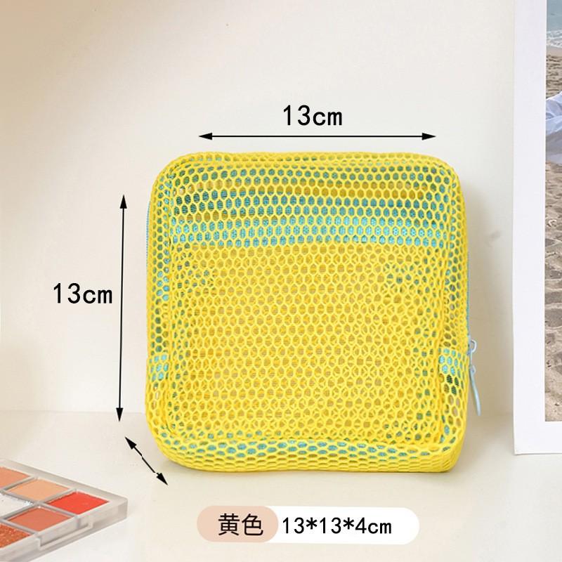 Korean Style mesh Cosmetic Pouch Small Square Makeup Bag with Zipper Portable Storage for Lipstick Coin Purse for Women жовтий
Korean Style mesh Cosmetic Pouch Small Square Makeup Bag with Zipper Portable Storage for Lipstick Coin Purse for Women жовтий