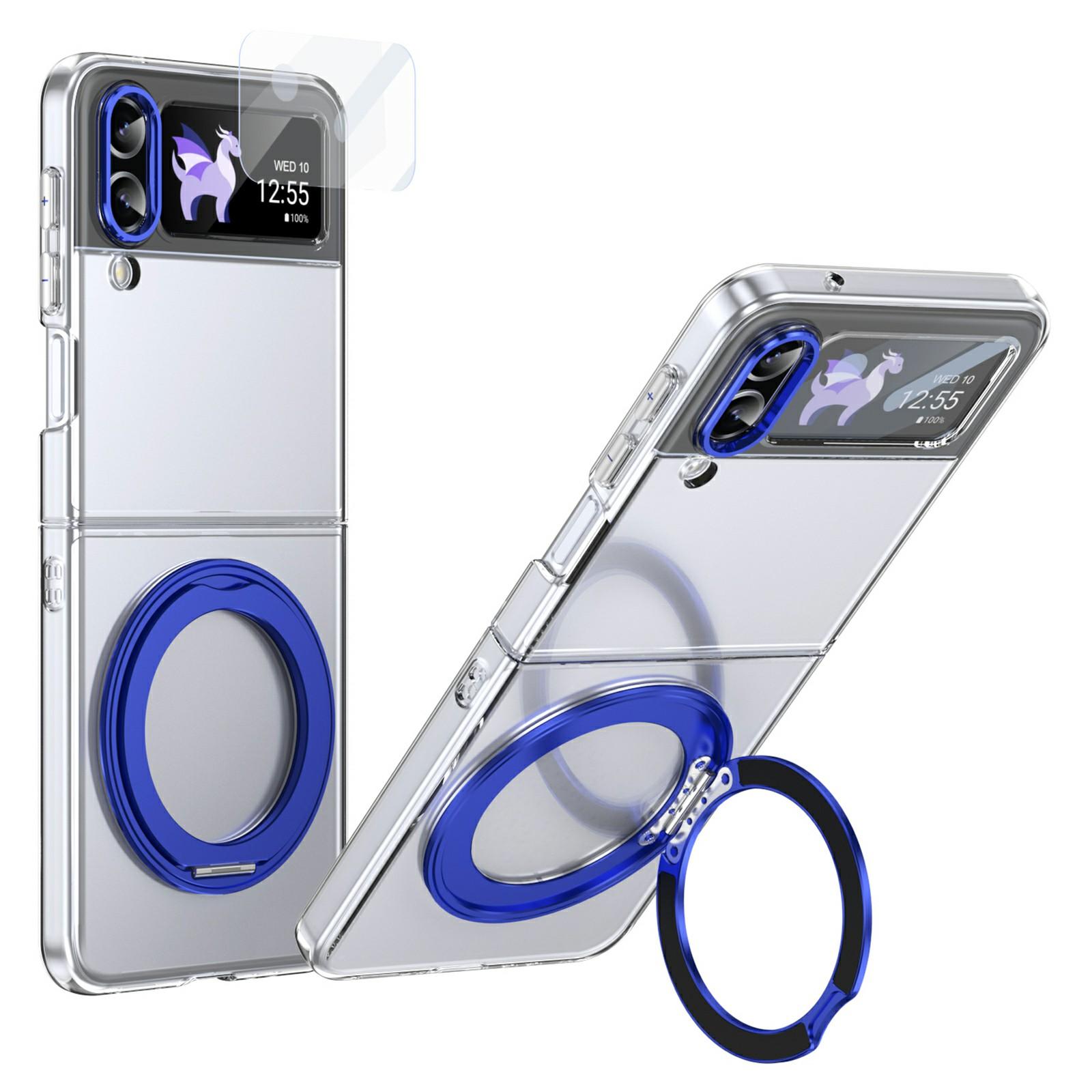 Чохол для Samsung Galaxy Z Flip3 5G Магнітна підставка Прозора ПК Кришка для телефону з HD плівкою для екрану Blue
Чохол для Samsung Galaxy Z Flip3 5G Магнітна підставка Прозора ПК Кришка для телефону з HD плівкою для екрану Blue